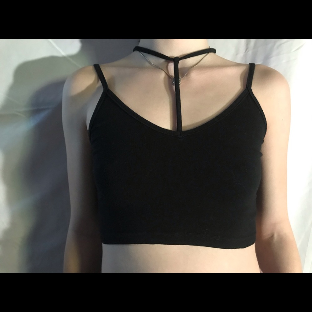 Black crop top
